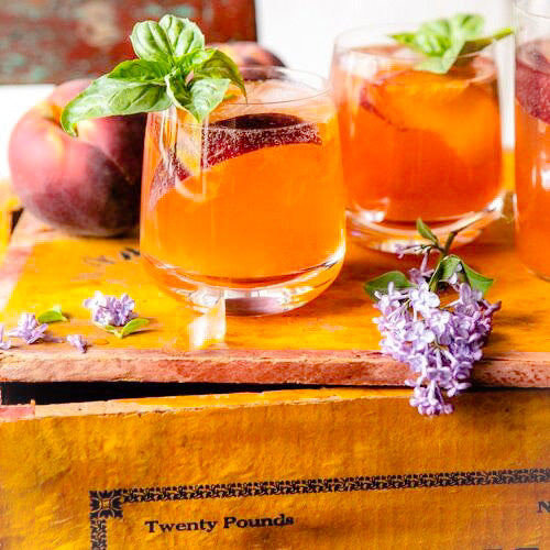 Balsamic Peach Spritz