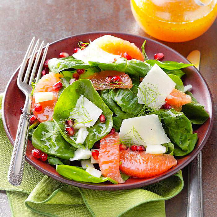 Ruby Red Spinach Salad